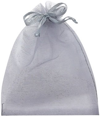 Grey Organza Bag 26x35cm