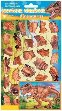 Puzzle Sticker 14 x 25 cm, T-REX