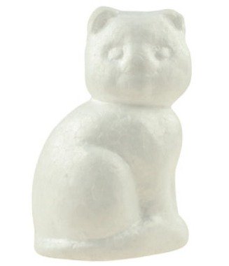 Polystyrene Cat 11 x 17 cm