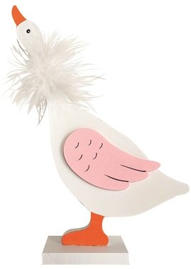 Standing Wooden Goose 23 cm