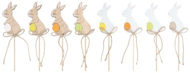 Wooden Rabbit 7,5 cm + Stick 