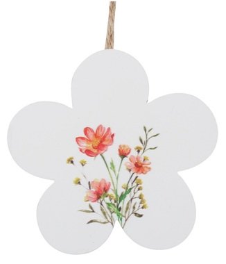 Hanging Wooden Flower10 cm