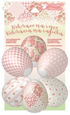 Egg Shrink Wraps, Decoupage design, 10 pcs