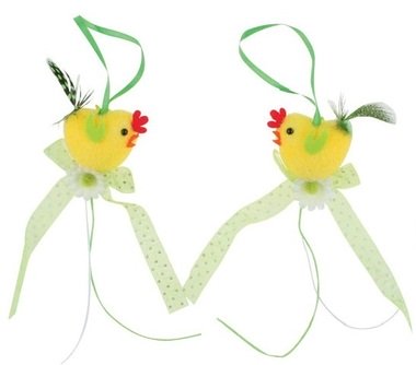 Hanging Chickens 16 cm, 2 pcs 