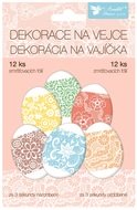 834 Smršťovací dekorace na vejce krajka, 12ks v balení-1