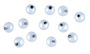 Moving Eyes 5 mm, 12 pcs pack