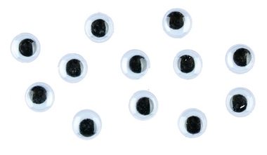 Moving Eyes 7 mm, 12 pcs pack