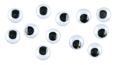 Moving Eyes 10 mm, 12 pcs pack