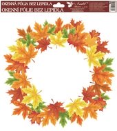 Self-Adhering Window Decoration 30x30 cm,Autumn Wreath